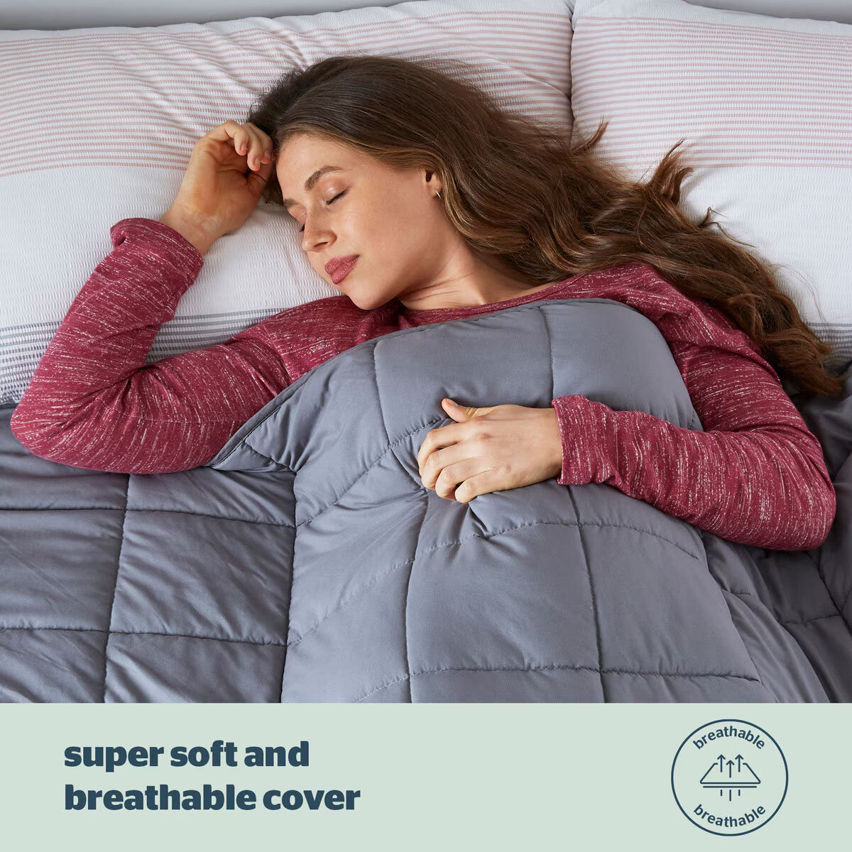 Wellbeing Adult Weighted Blanket, 6.8Kg